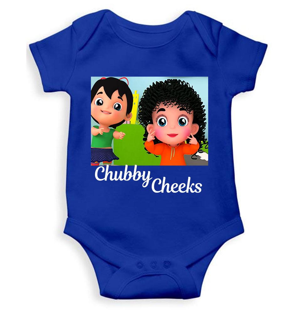Chubby Cheeks Poem Rompers for Baby Girl- FunkyTeesClub