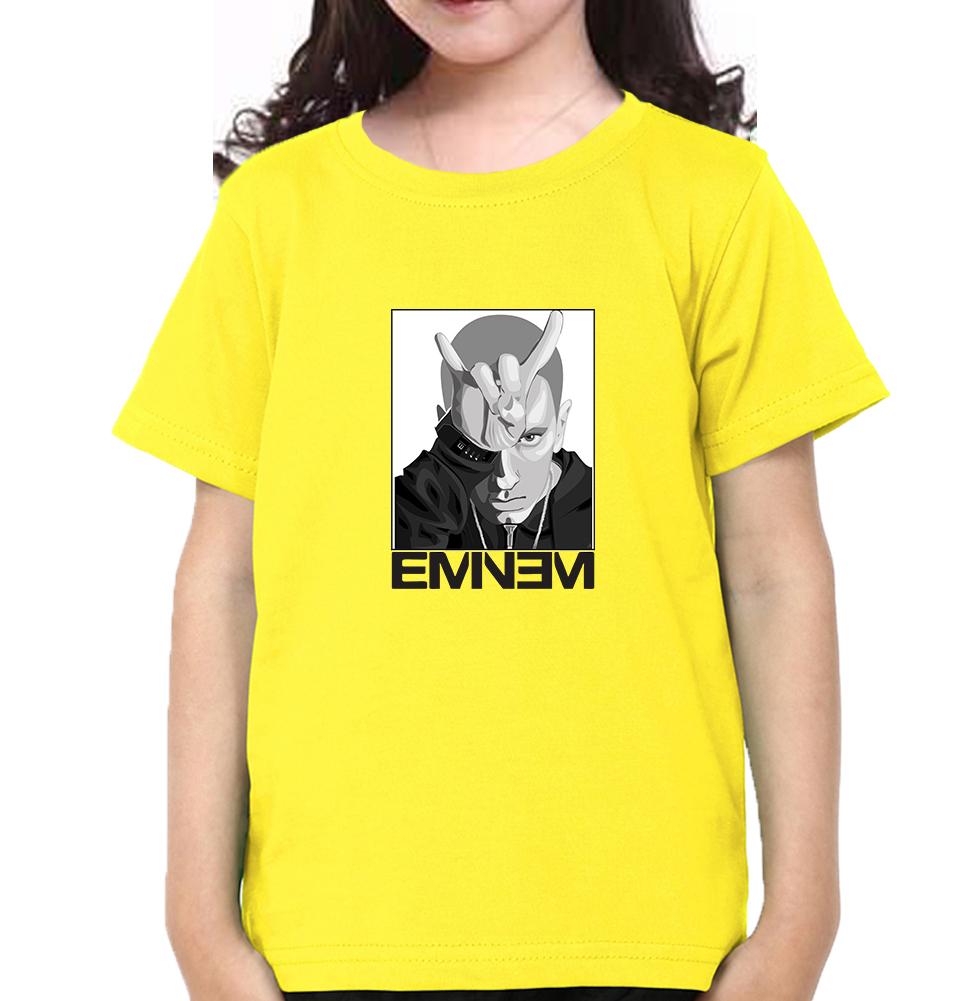 Eminem Half Sleeves T-Shirt For Girls -FunkyTeesClub