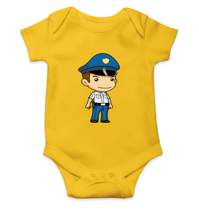 Future Police Rompers for Baby Boy- FunkyTeesClub
