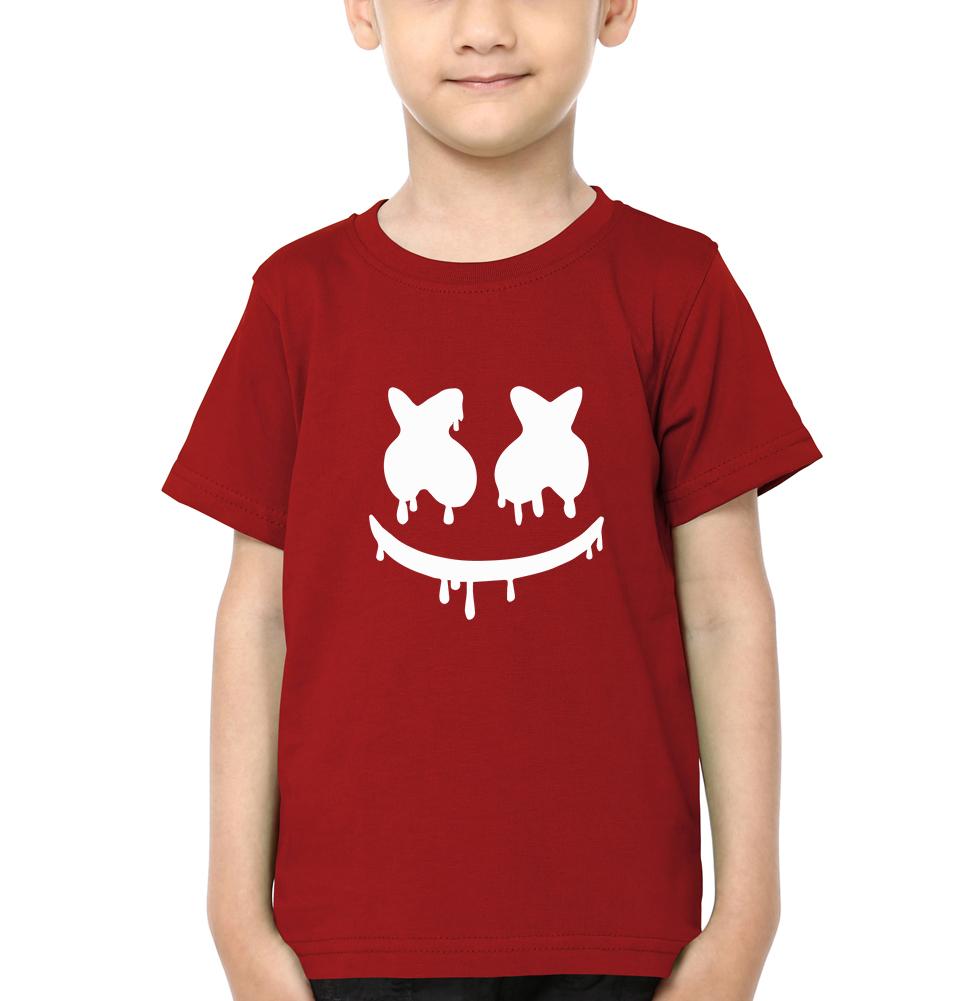 Marshmello Logo Half Sleeves T-Shirt for Boy-FunkyTeesClub