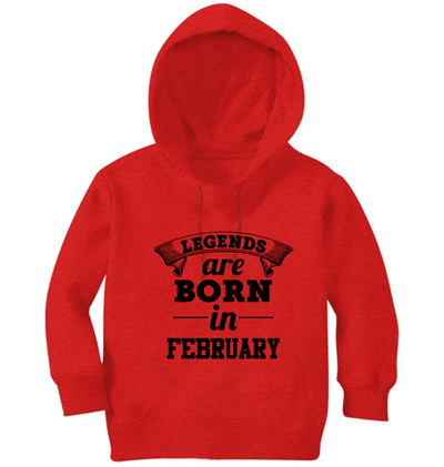 Legends are Born in February Boy Hoodies-FunkyTeesClub
