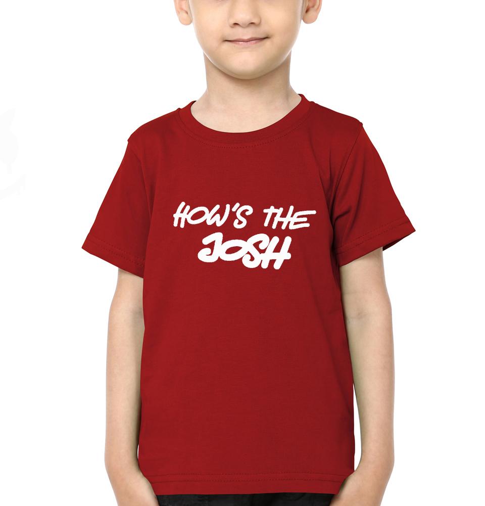 Hows The Josh Half Sleeves T-Shirt for Boy-FunkyTeesClub