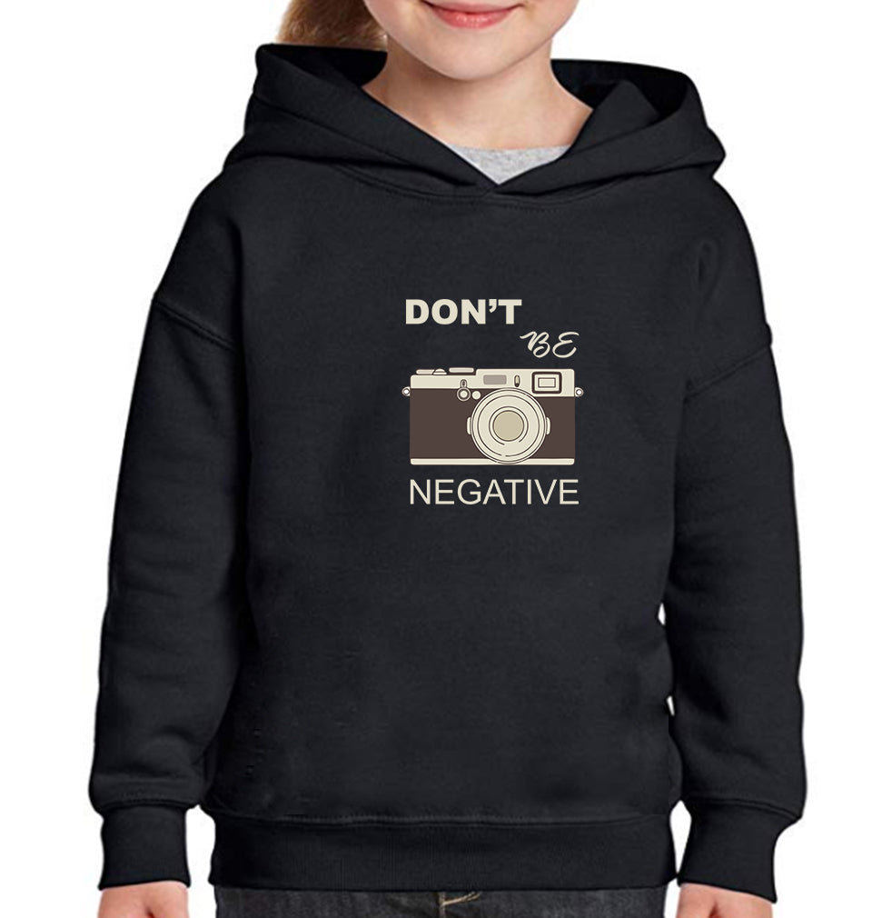 don't be negative Girl Hoodies-FunkyTeesClub