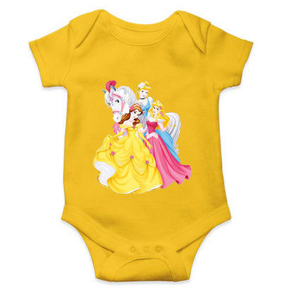 Cute Princess Cartoon Rompers for Baby Girl- FunkyTeesClub
