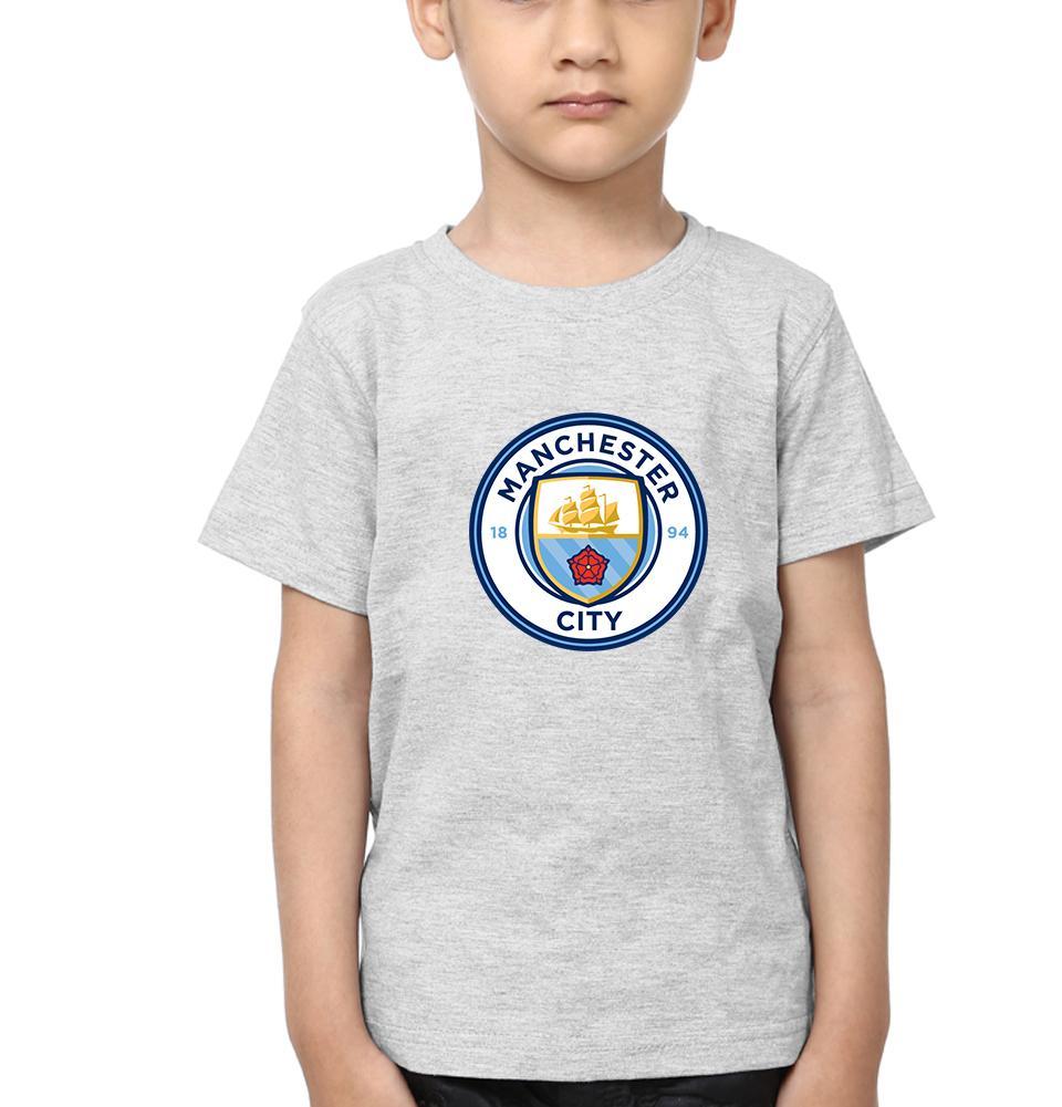 Manchester City Half Sleeves T-Shirt for Boy-FunkyTeesClub
