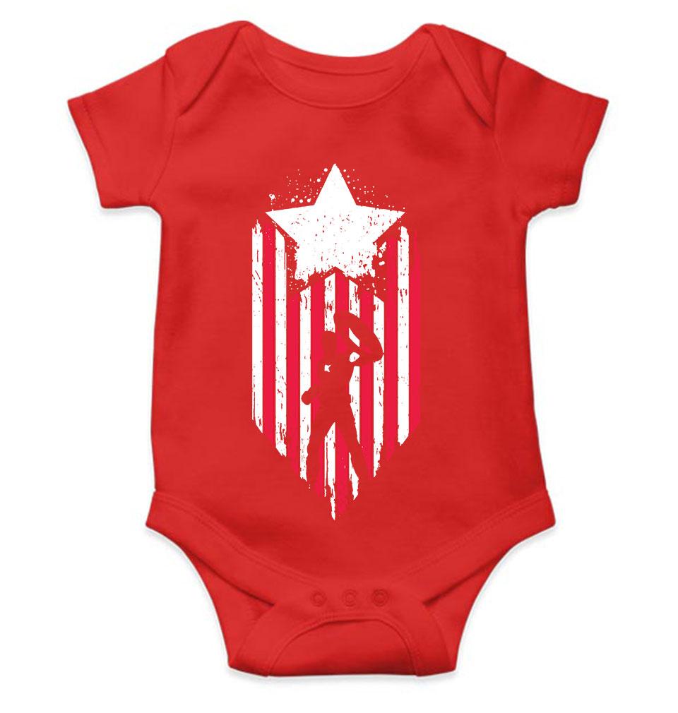 Captain America Web Series Rompers for Baby Girl- FunkyTeesClub