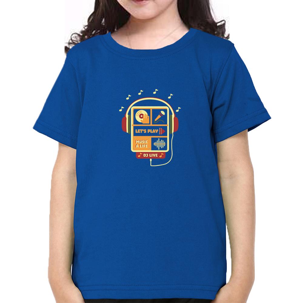 Let's Play Half Sleeves T-Shirt For Girls -FunkyTeesClub