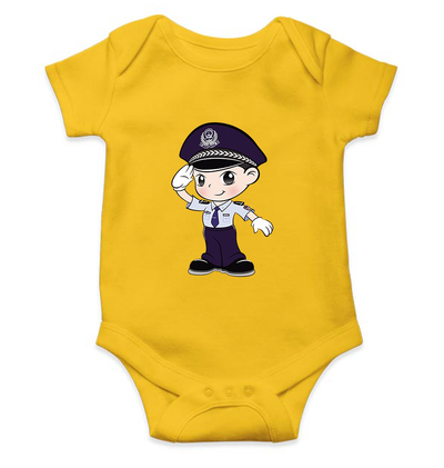Future Police Rompers for Baby Girl- FunkyTeesClub