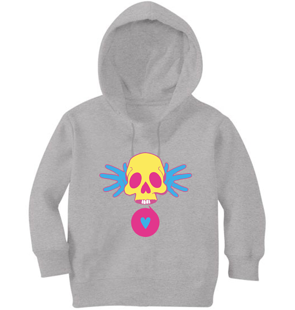 Cartoon Skull Girl Hoodies-FunkyTeesClub