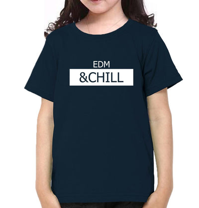 EDM & CHILL Half Sleeves T-Shirt For Girls -FunkyTeesClub