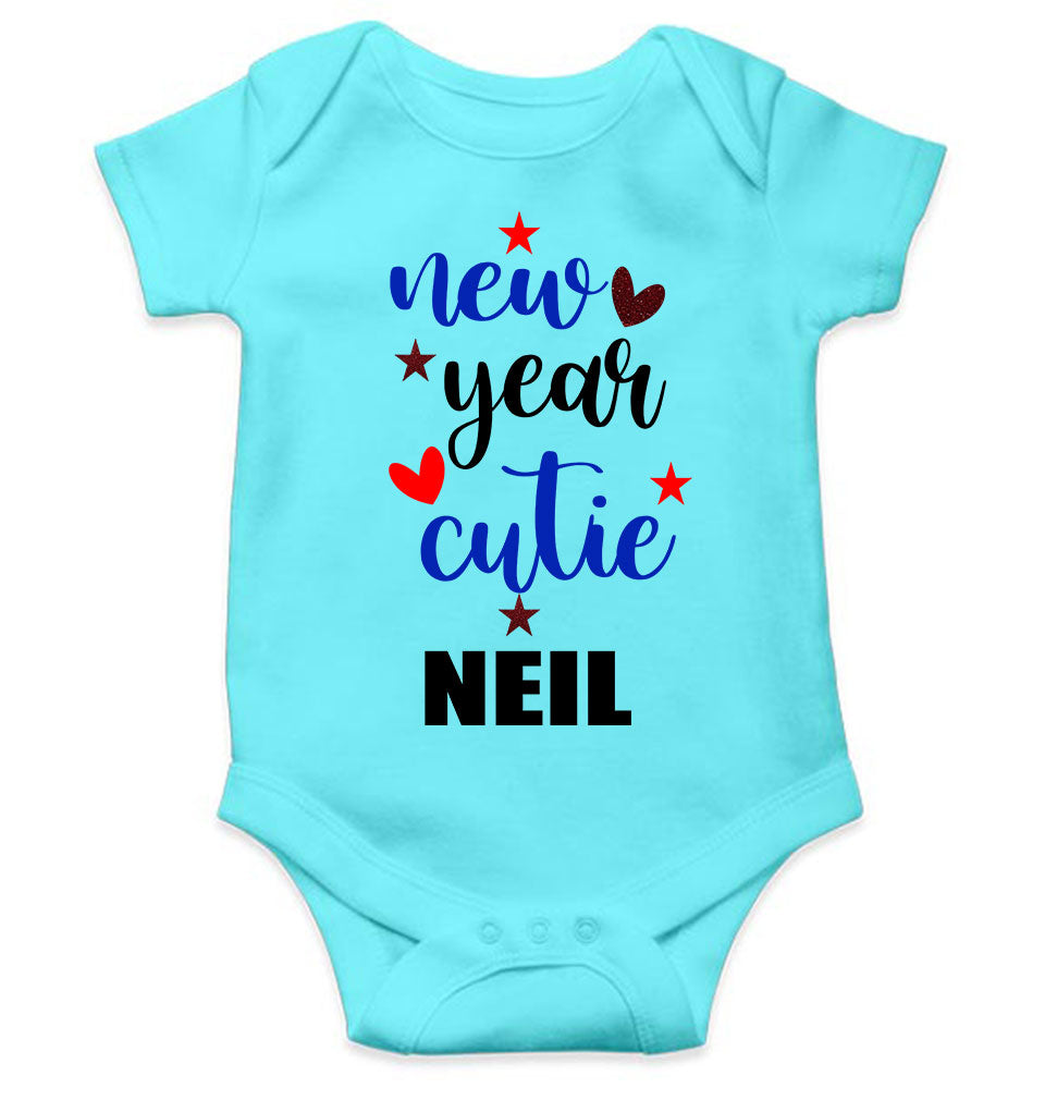 Customized Name New Year Cutie Rompers for Baby Boy- FunkyTeesClub