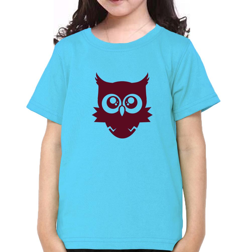 Cute Baby Owl Half Sleeves T-Shirt For Girls -FunkyTeesClub