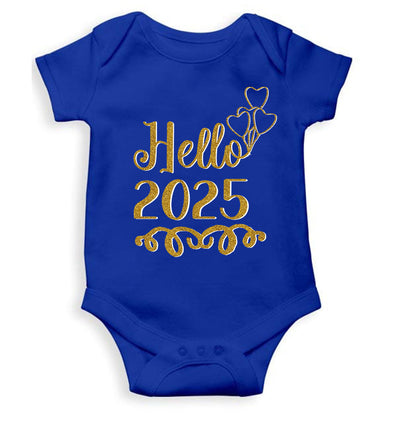 Hello 2025 New Year Rompers for Baby Boy- FunkyTeesClub