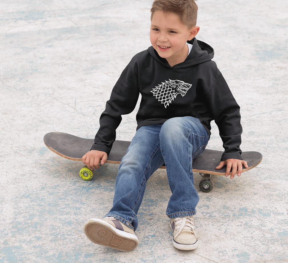 GOT Game Of Thrones Stark Logo Boy Hoodies-FunkyTeesClub