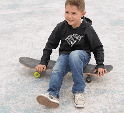 GOT Game Of Thrones Stark Logo Boy Hoodies-FunkyTeesClub