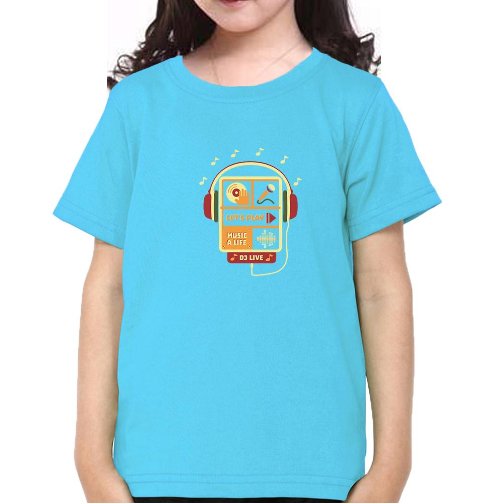 Let's Play Half Sleeves T-Shirt For Girls -FunkyTeesClub