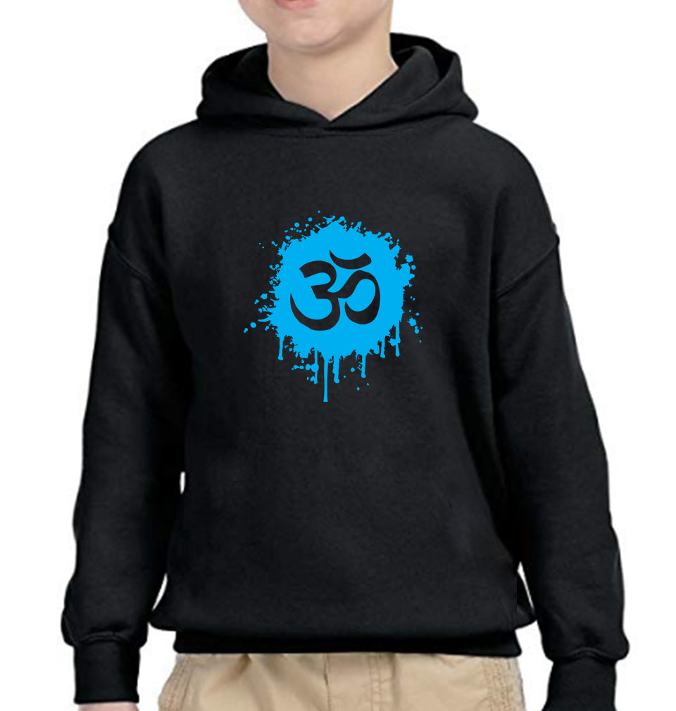 Hindi Om Boy Hoodies-FunkyTeesClub