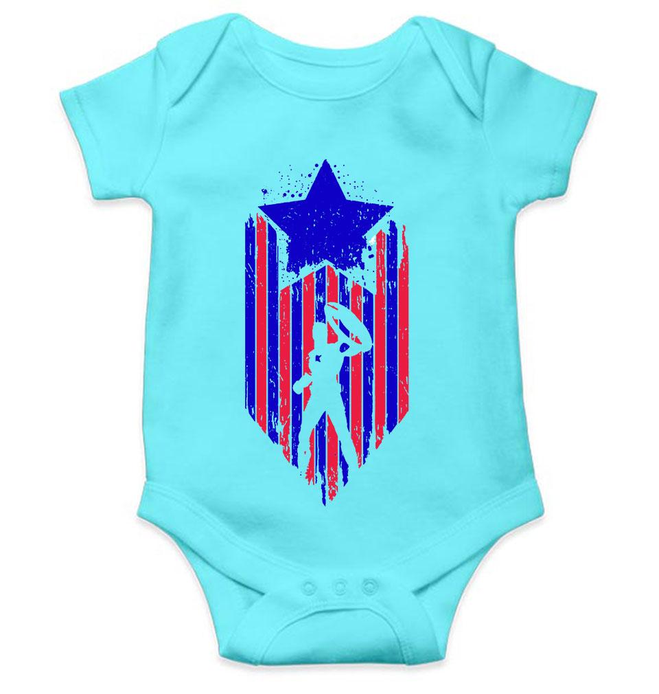 Captain America Web Series Rompers for Baby Girl- FunkyTeesClub