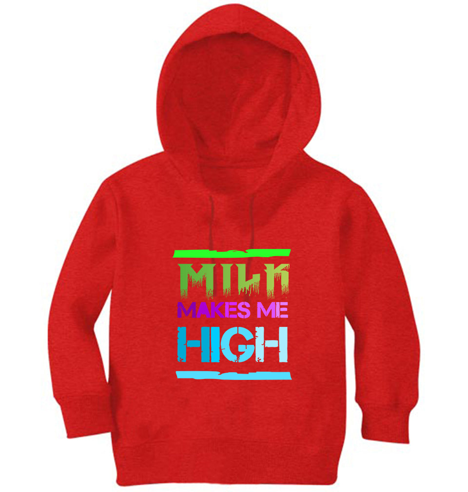 Milk Make Me High Boy Hoodies-FunkyTeesClub