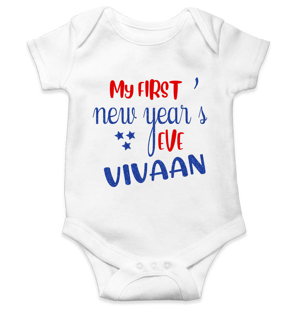 Customized Name My First New Year Rompers for Baby Boy- FunkyTeesClub