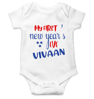 Customized Name My First New Year Rompers for Baby Boy- FunkyTeesClub