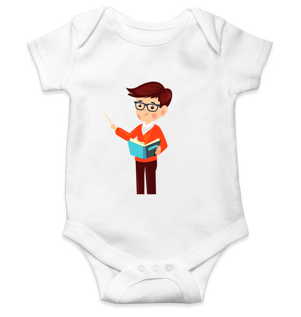Future Teacher Rompers for Baby Boy- FunkyTeesClub