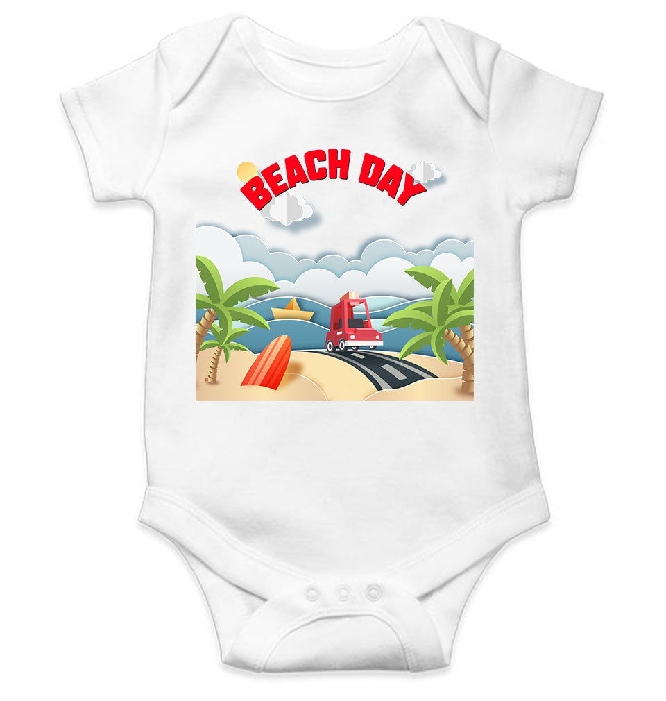 Beach Day Rompers for Baby Girl- FunkyTeesClub