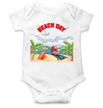 Beach Day Rompers for Baby Girl- FunkyTeesClub