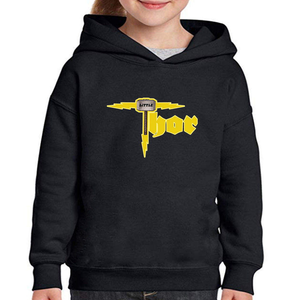 Little Thor Girl Hoodies-FunkyTeesClub