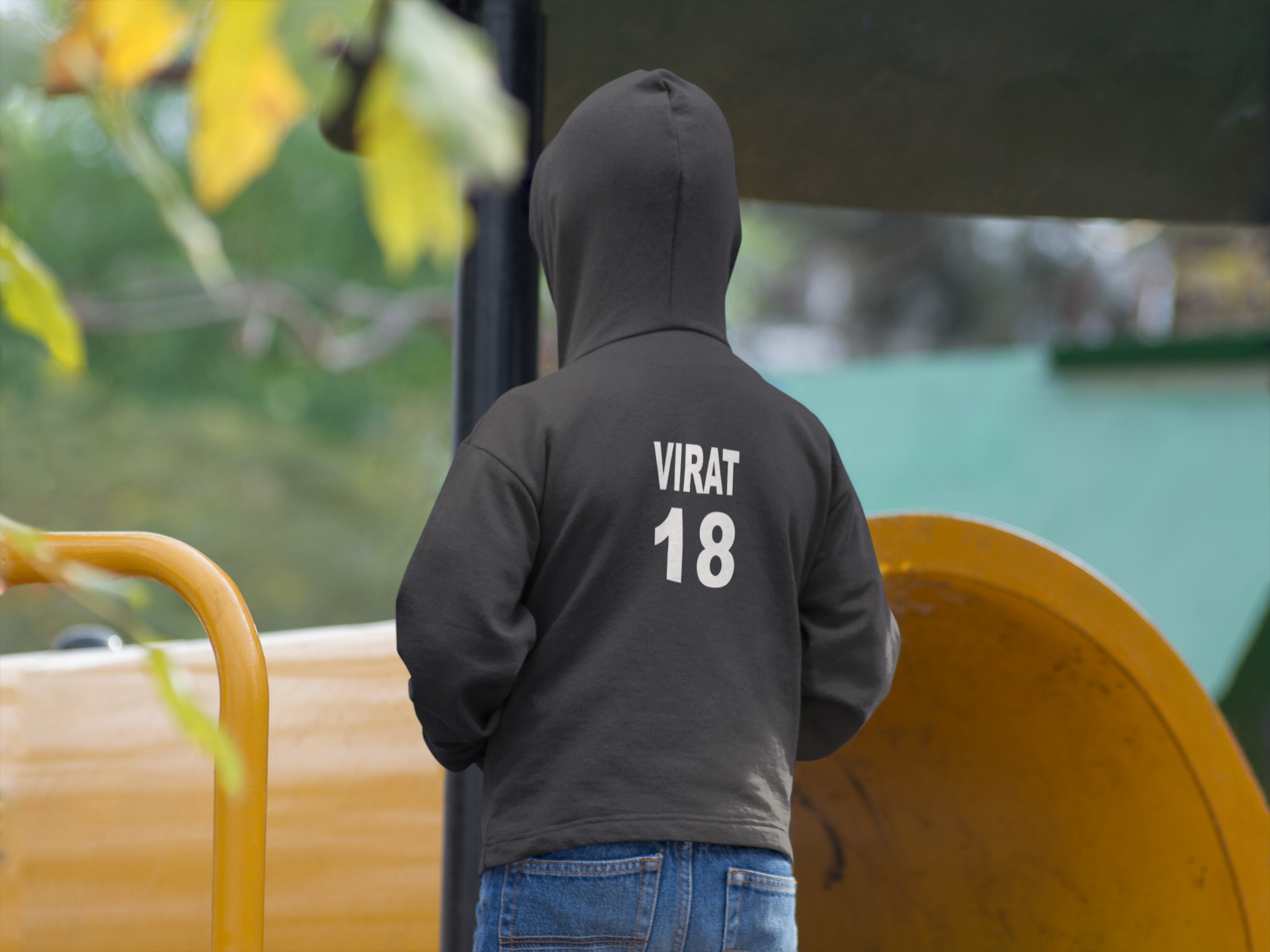 Virat 18 Boy Hoodies-FunkyTeesClub