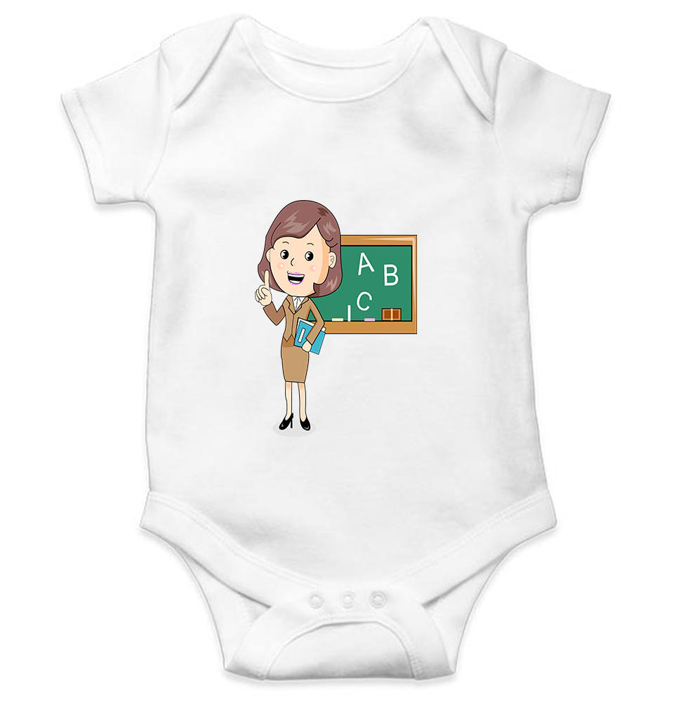 Future Teacher Rompers for Baby Boy- FunkyTeesClub