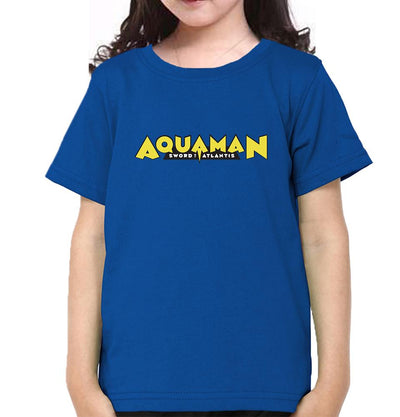 Aqua Man Half Sleeves T-Shirt For Girls -FunkyTeesClub