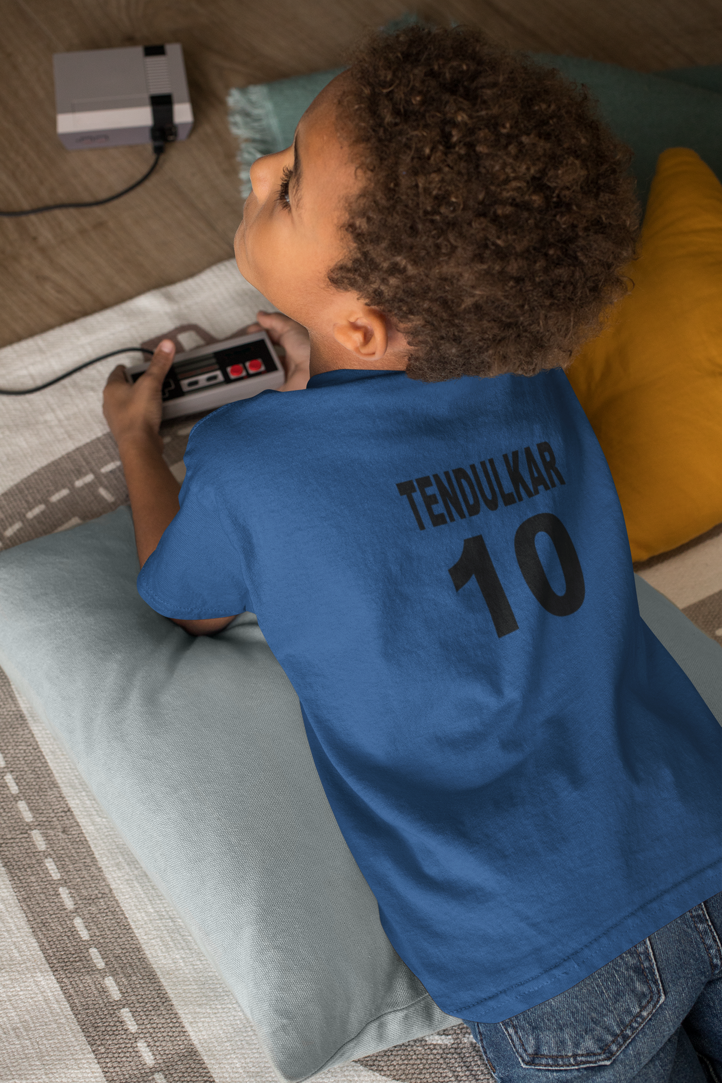 Tendulkar 10 Half Sleeves T-Shirt for Boy-FunkyTeesClub