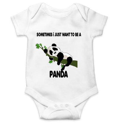 Sleeping Panda Rompers for Baby Girl- FunkyTeesClub