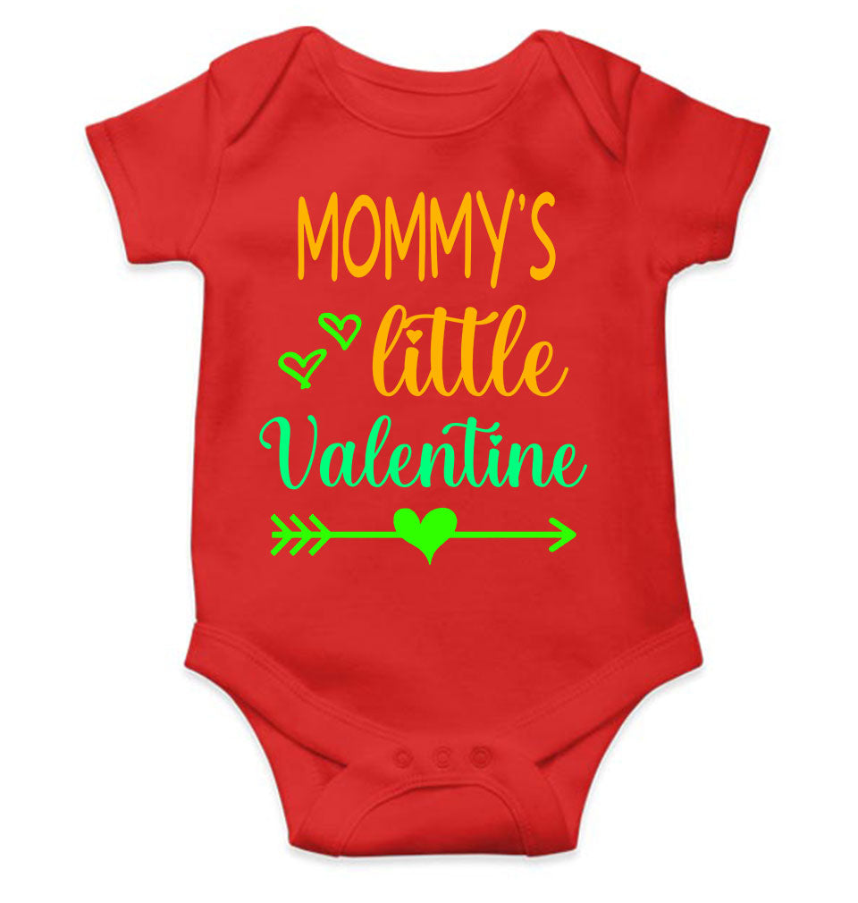 Mommys Little Valentine Rompers for Baby Girl- FunkyTeesClub