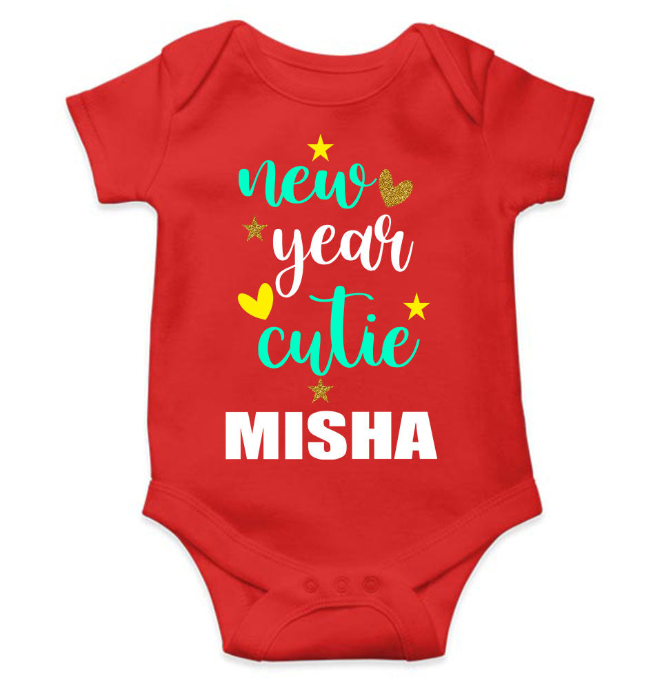 Customized Name New Year Cutie Rompers for Baby Girl- FunkyTeesClub