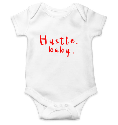 Hustle Baby Rompers for Baby Girl- FunkyTeesClub