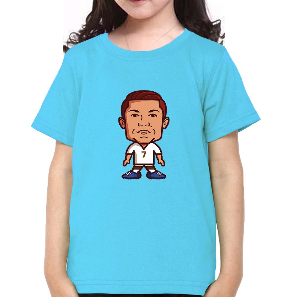 Cristiano Ronaldo CR7 Half Sleeves T-Shirt For Girls -FunkyTeesClub