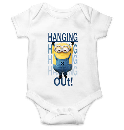 Hanging Out Minion Rompers for Baby Boy- FunkyTeesClub