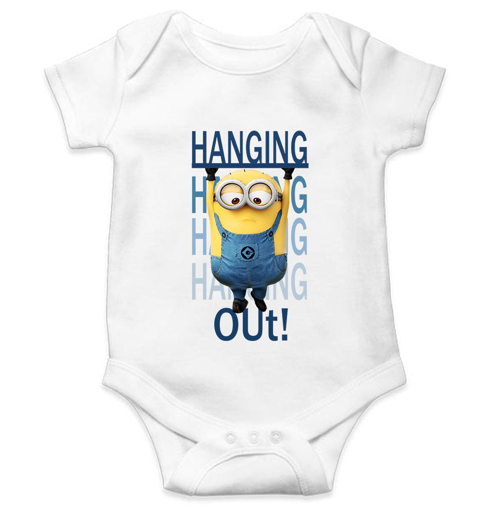 Hanging Out Minion Rompers for Baby Boy- FunkyTeesClub