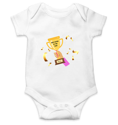 Best Sister Of The Year Rompers for Baby Girl- FunkyTeesClub