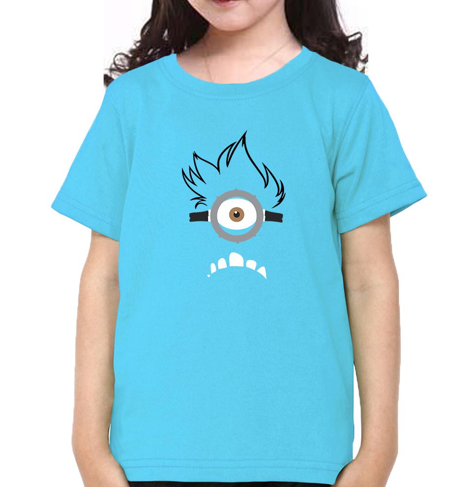 Evil Minion Half Sleeves T-Shirt For Girls -FunkyTeesClub