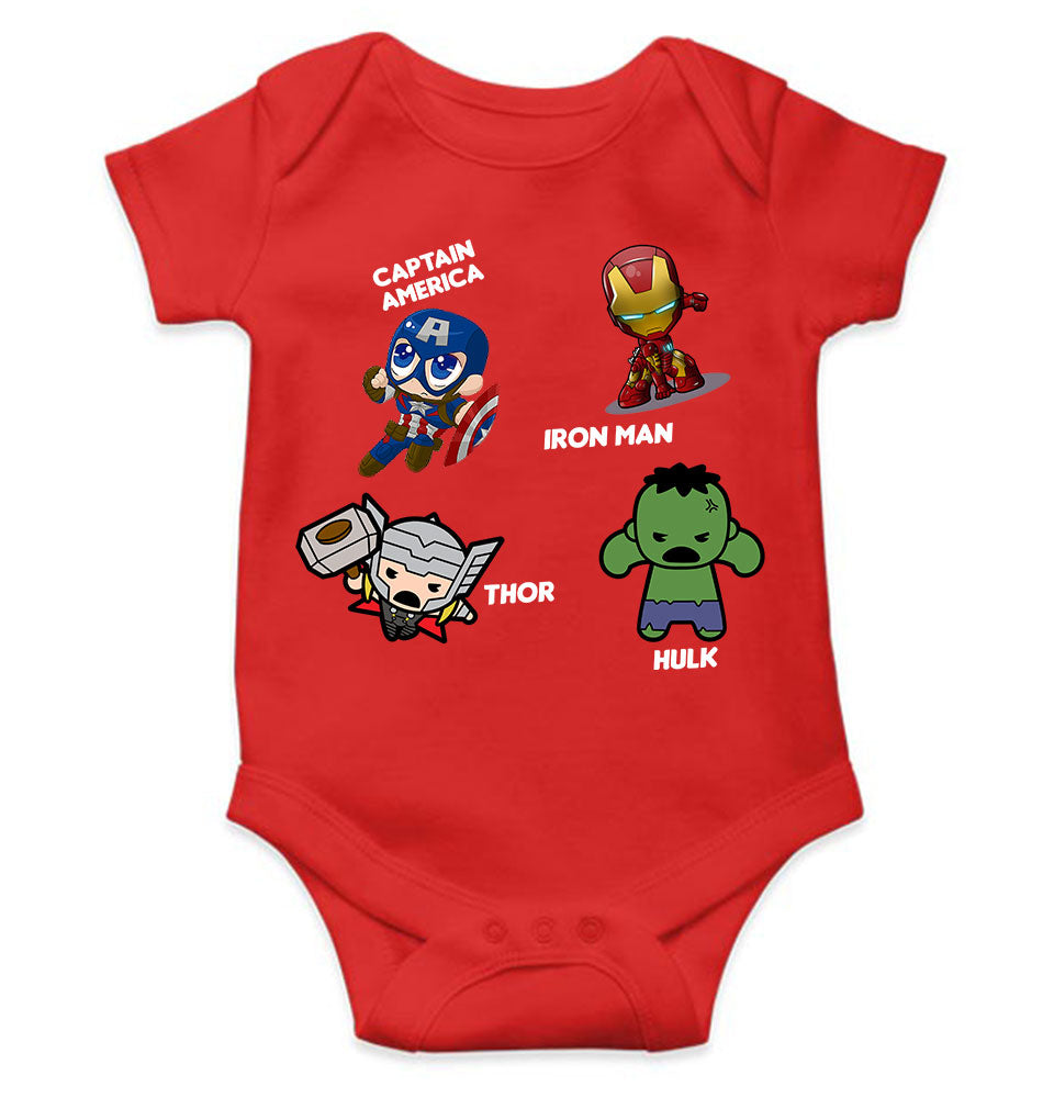 Super Heros Rompers for Baby Girl- FunkyTeesClub