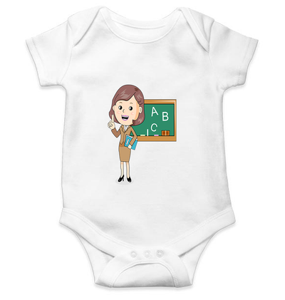 Future Teacher Rompers for Baby Girl- FunkyTeesClub