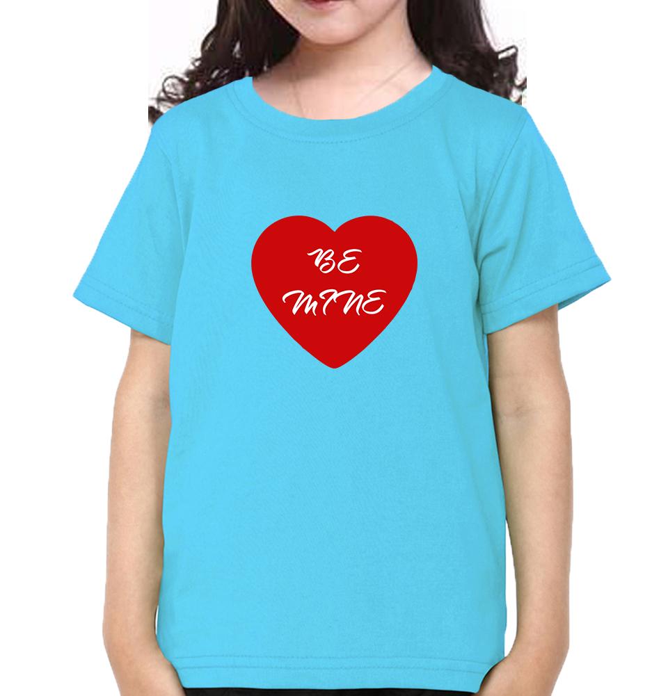 Be Mine Half Sleeves T-Shirt For Girls -FunkyTeesClub