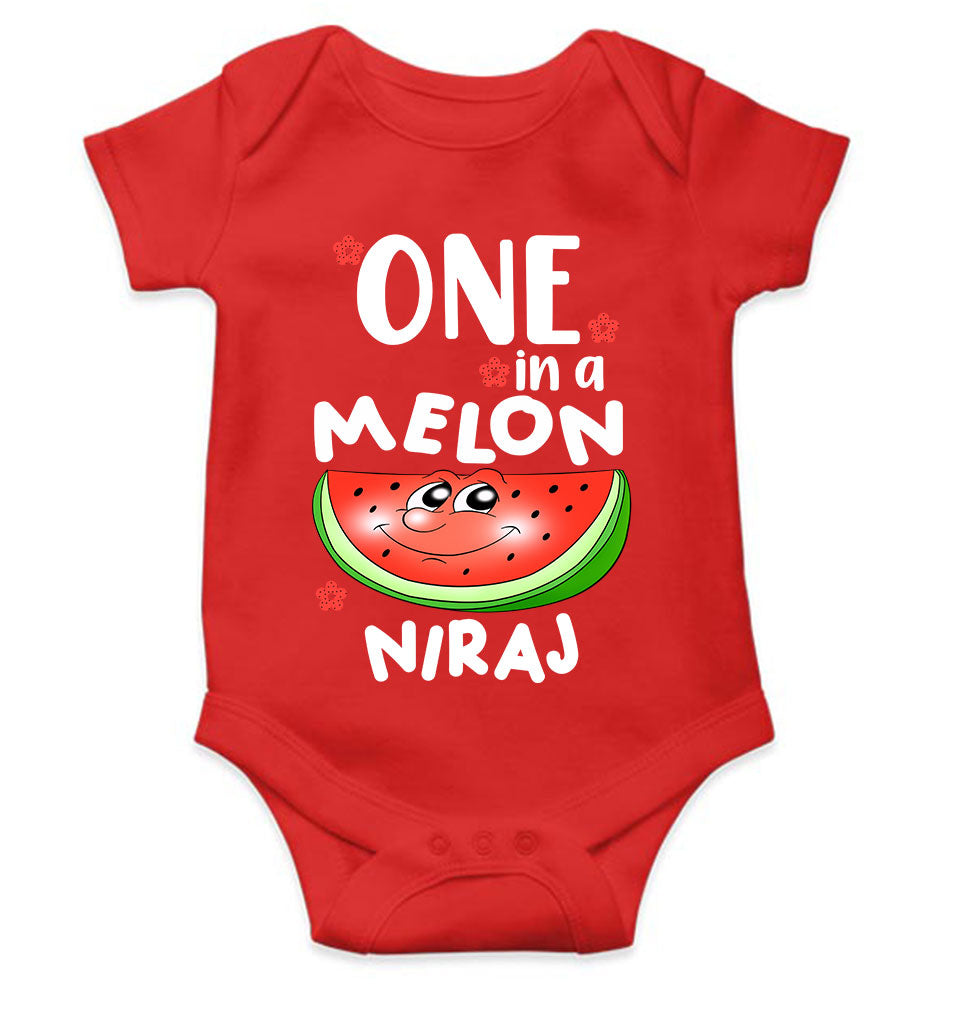 Custom Name Happy One Year Birthday Rompers for Baby Boy- FunkyTeesClub