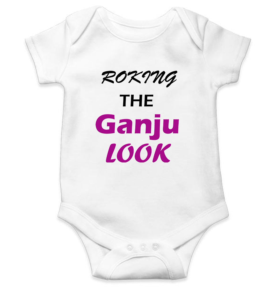 ROKING THE GANJU LOOK Rompers for Baby Boy- FunkyTeesClub