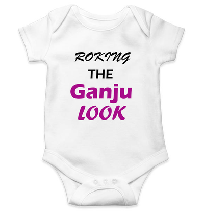 ROKING THE GANJU LOOK Rompers for Baby Boy- FunkyTeesClub