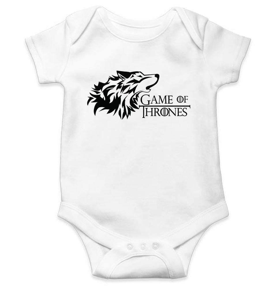 GOT Game Of Thrones Winter Coming Rompers for Baby Girl- FunkyTeesClub