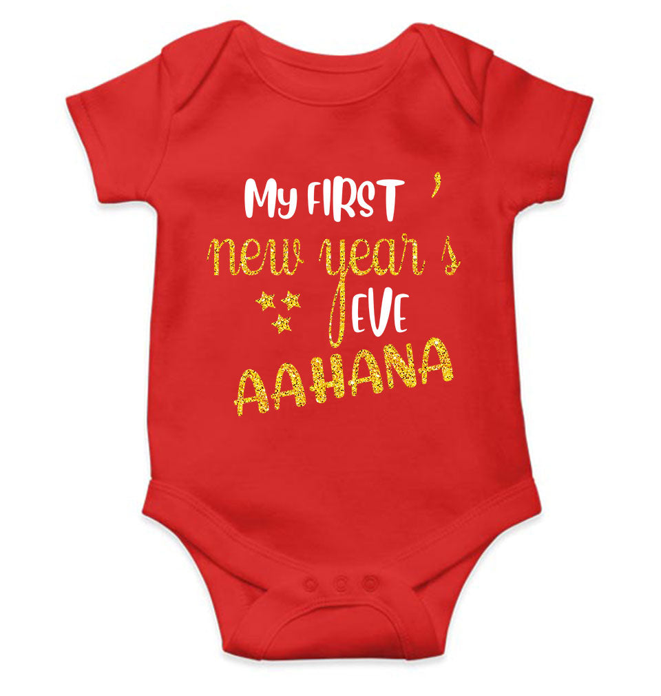 Customized Name My First New Year Rompers for Baby Girl- FunkyTeesClub